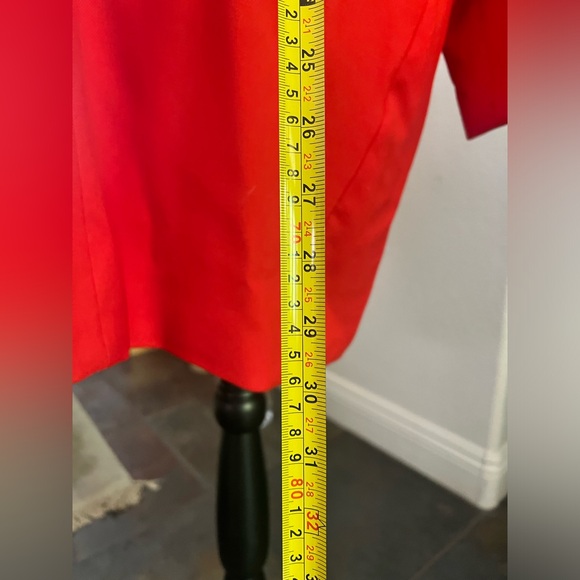 Liz Claiborne - bright cherry red classy coat - Picture 11 of 11